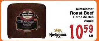 Sellers Bros Kretschmar roast beef offer