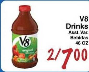 V8 drinks