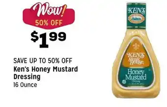 Grocery Outlet Ken's honey mustard dressing offer