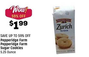 Grocery Outlet Pepperidge farm pepperidge farm sugar cookies offer