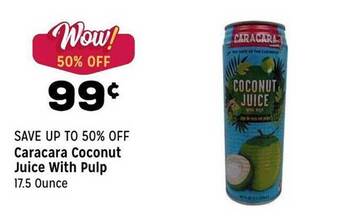 Grocery Outlet Caracara coconut juice with pulp offer