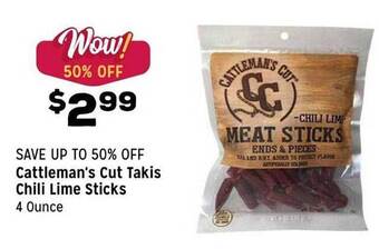 Grocery Outlet Cattleman's cut takis chili lime sticks offer