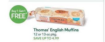 Publix Thomas' english muffins offer