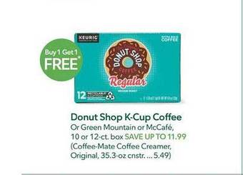Publix Donut shop k-cup coffee offer
