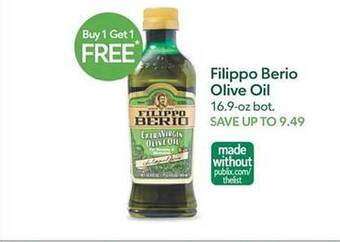 Publix Filippo berio olive oil offer