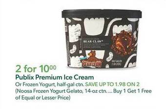 Publix Publix premium ice cream offer