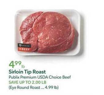 Publix Sirloin tip roast offer