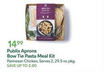 Publix Publix aprons bow tie pasta meal kit offer