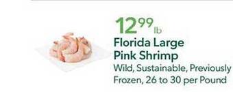 Publix Florida large pink shrimp offer