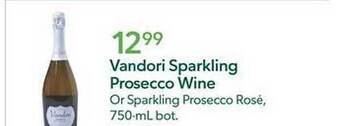 Publix Vandori sparkling prosecco wine offer