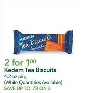 Publix Kedem tea biscuits offer