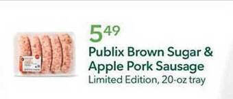 Publix Publix brown sugar & apple pork sausage offer