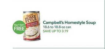 Publix Campbell's homestyle soup offer