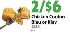 Festival Foods Chicken cordon bleu or kiev offer