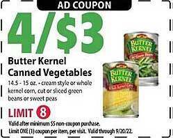 Festival Foods Butter kernel canned vegetables offer
