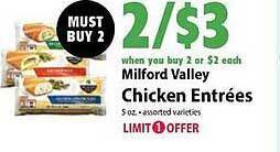 Festival Foods Milford valley chicken entrees offer