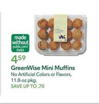 Publix Greenwise mini muffins offer