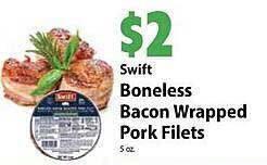 Festival Foods Swift boneless bacon wrapped pork filets offer