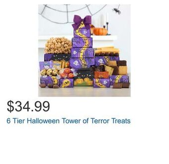 Costco 6 tier halloween tower of terror treats offer
