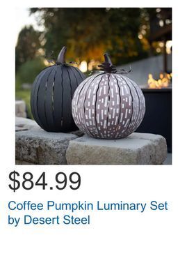 Costco Coffee pumpkin luminary set by desert steel offer