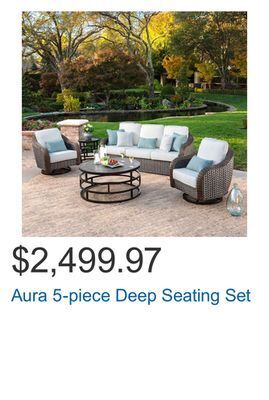 Costco Aura 5-piece deep seating set offer