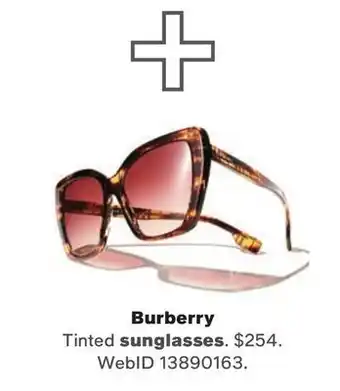 Macy's Burberry women's sunglasses, be4366 tamsin 55 offer