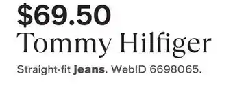 Macy's Tommy jeans tommy hilfiger men's straight-fit stretch jeans offer