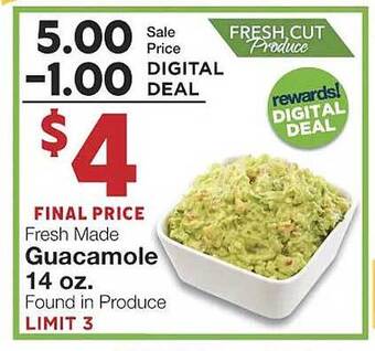 Amigos United Guacamole offer