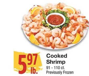 Amigos United Cooked shrimp offer