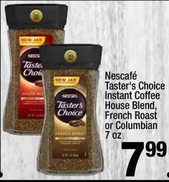 Super King Markets Nescafé taster's choice instant coffee house blend french roast or olumbian offer