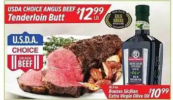 IGA Tenderloin butt usda choice angus beef offer