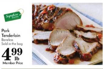 Pavilions Pork tenderloin offer