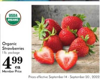 Pavilions Organic strawberries offer