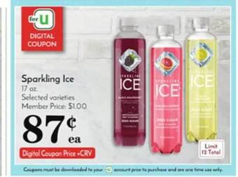 Pavilions Sparkling ice offer