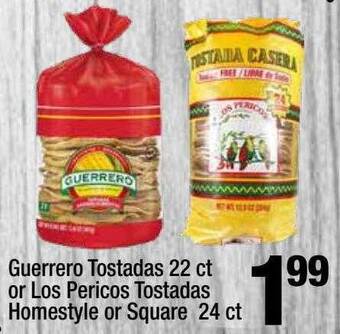 Super King Markets Guerrero tostadas or los pericos tostadas homestyle or square offer