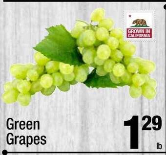 Super King Markets Green grapes offer
