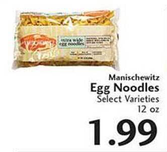 Sunset Foods Manischewitz egg noodles offer