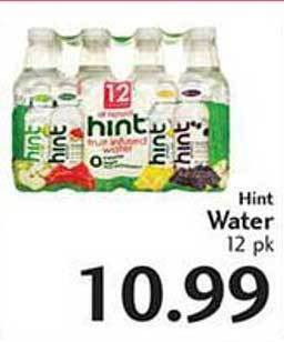 Sunset Foods Hint water offer
