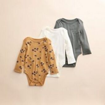 Kohl's Baby little co. by lauren conrad 3-pack long-sleeve organic cotton bodysuits offer