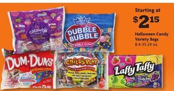 Family Dollar Halloween candy variety bags offer