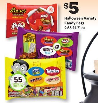 Family Dollar Halloween variety candy bags offer