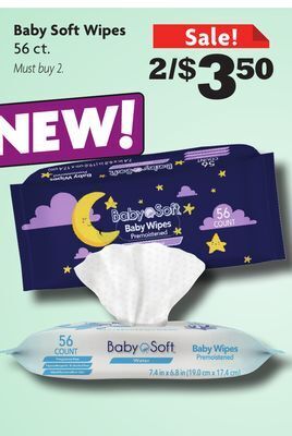Family Dollar Baby soft wipes offer