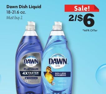 Family Dollar Dawn dish liquid offer