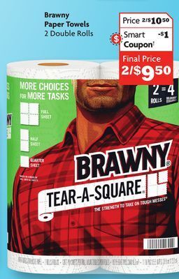 Family Dollar Brawny paper towels offer