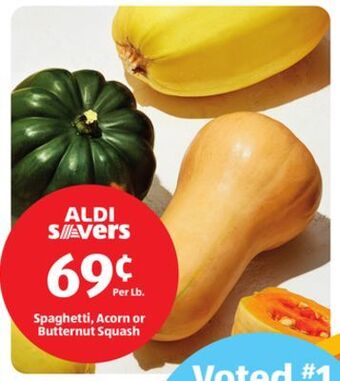 Aldi Spaghetti, acorn or butternut squash offer