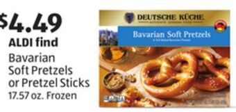 Aldi Bavarian soft pretzels or pretzel sticks offer