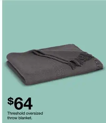 Target Threshold oversized throw blanket offer