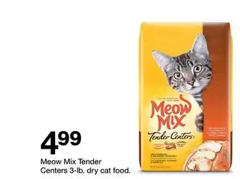Target Meow mix tender centers 3-lb. dry cat food offer