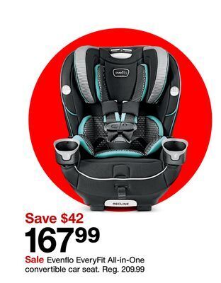 Target Evenflo everyfit all-in-one convertible car seat offer