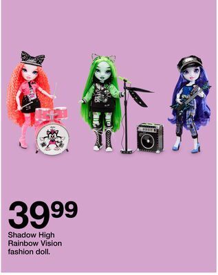 Target Shadow high rainbow vision fashion doll offer